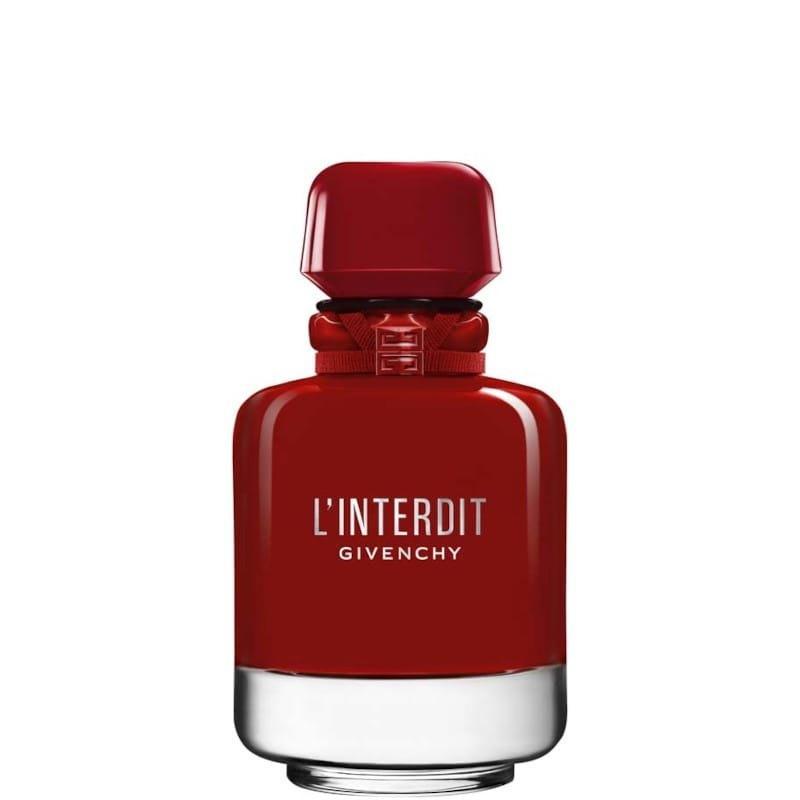givenchy e.d.p.givenchy l'interdit r.ultime 80ml - foto 1 Bottiglia Givenchy L'Interdit Eau de Parfum 80ml, corpo rosso bordeaux e tappo rosso
