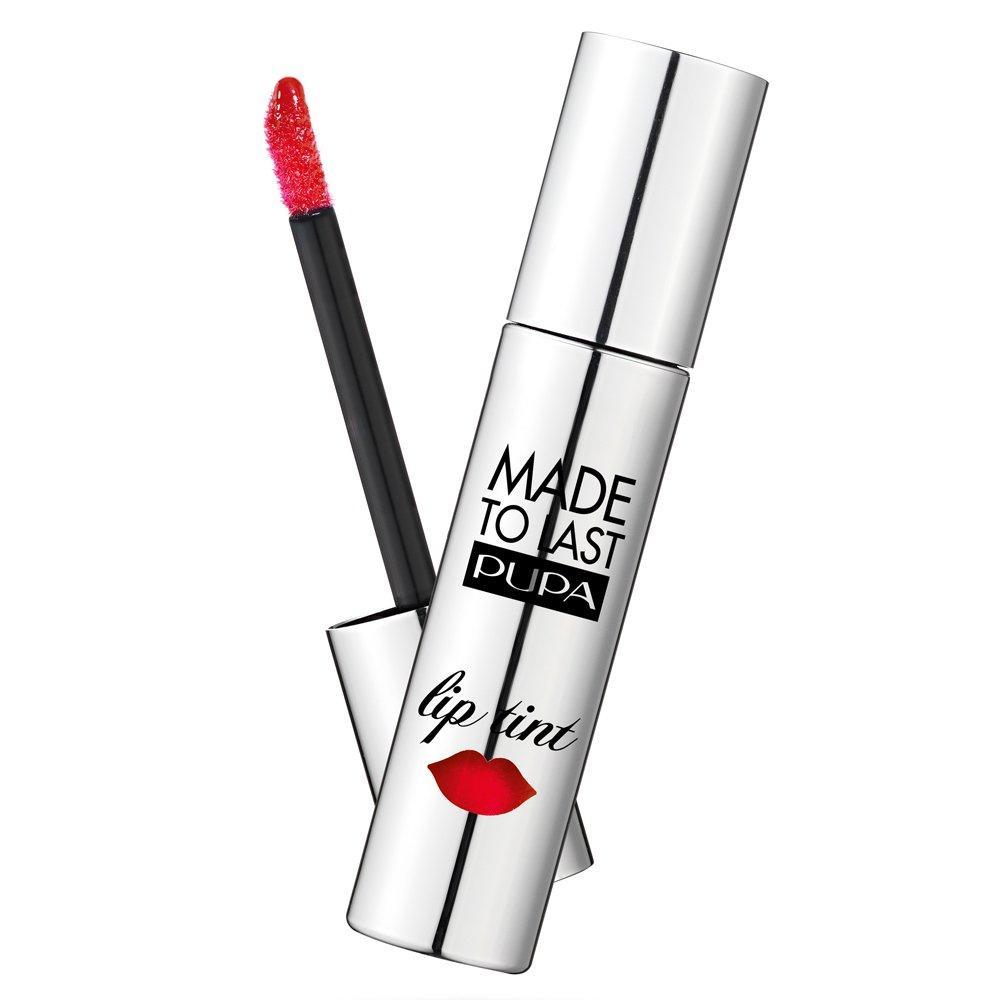 pupa pupa made to last lip tint 005 - foto 1 PUPA Made to Last Lip Tint 005, rossetto liquido, confezione bianca e nera con pennello