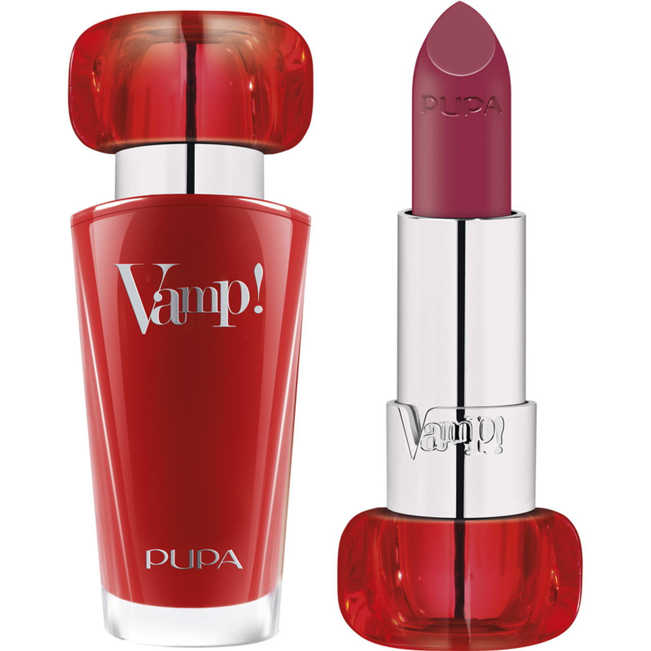 Lipstick PUPA Vamp! colore 201 aperto su entrambi i lati
