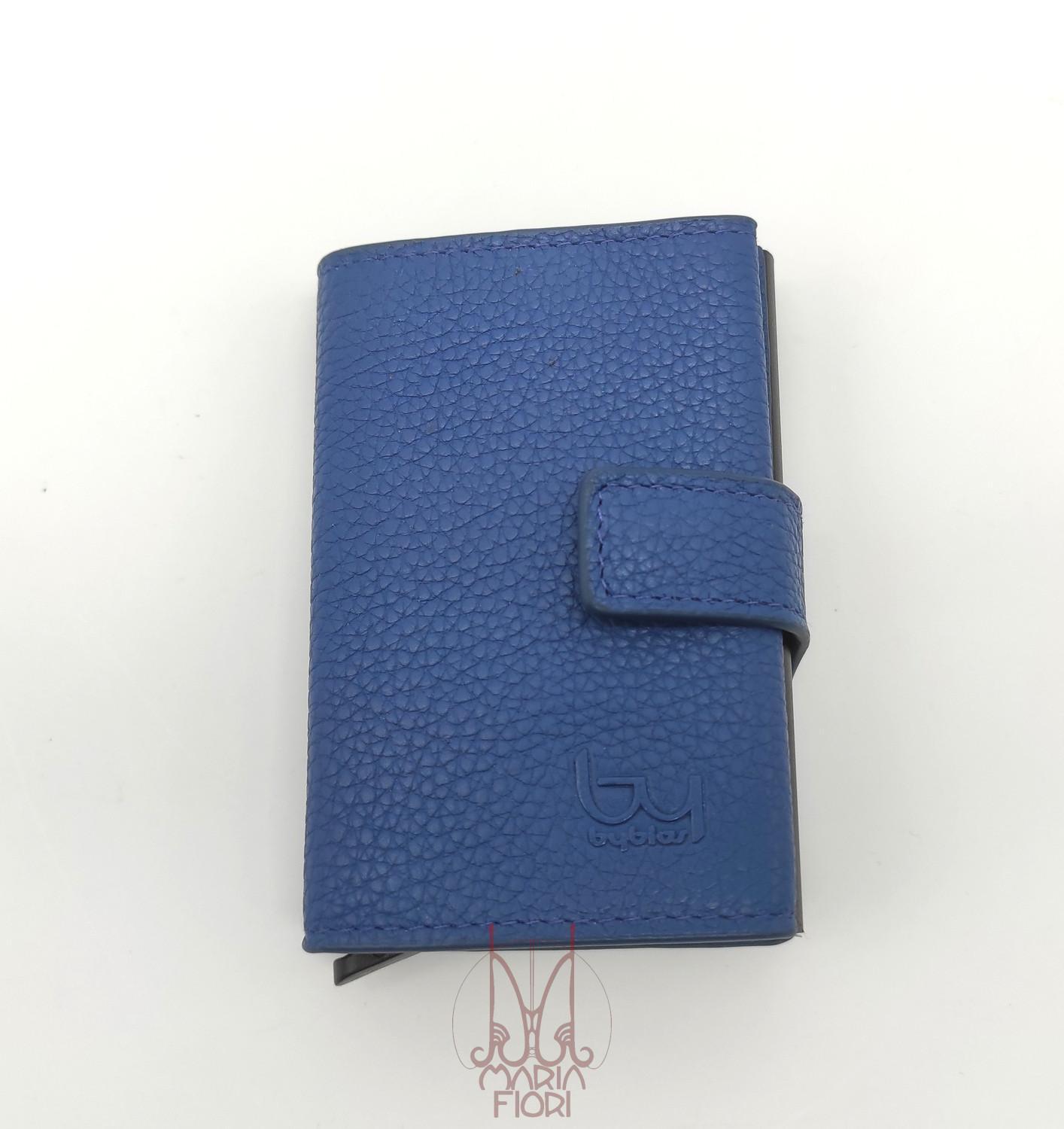byblos byblos portafoglio uomo blu bypp10a23 - foto 1 BYBLOS portafoglio uomo blu con chiusura a bottone