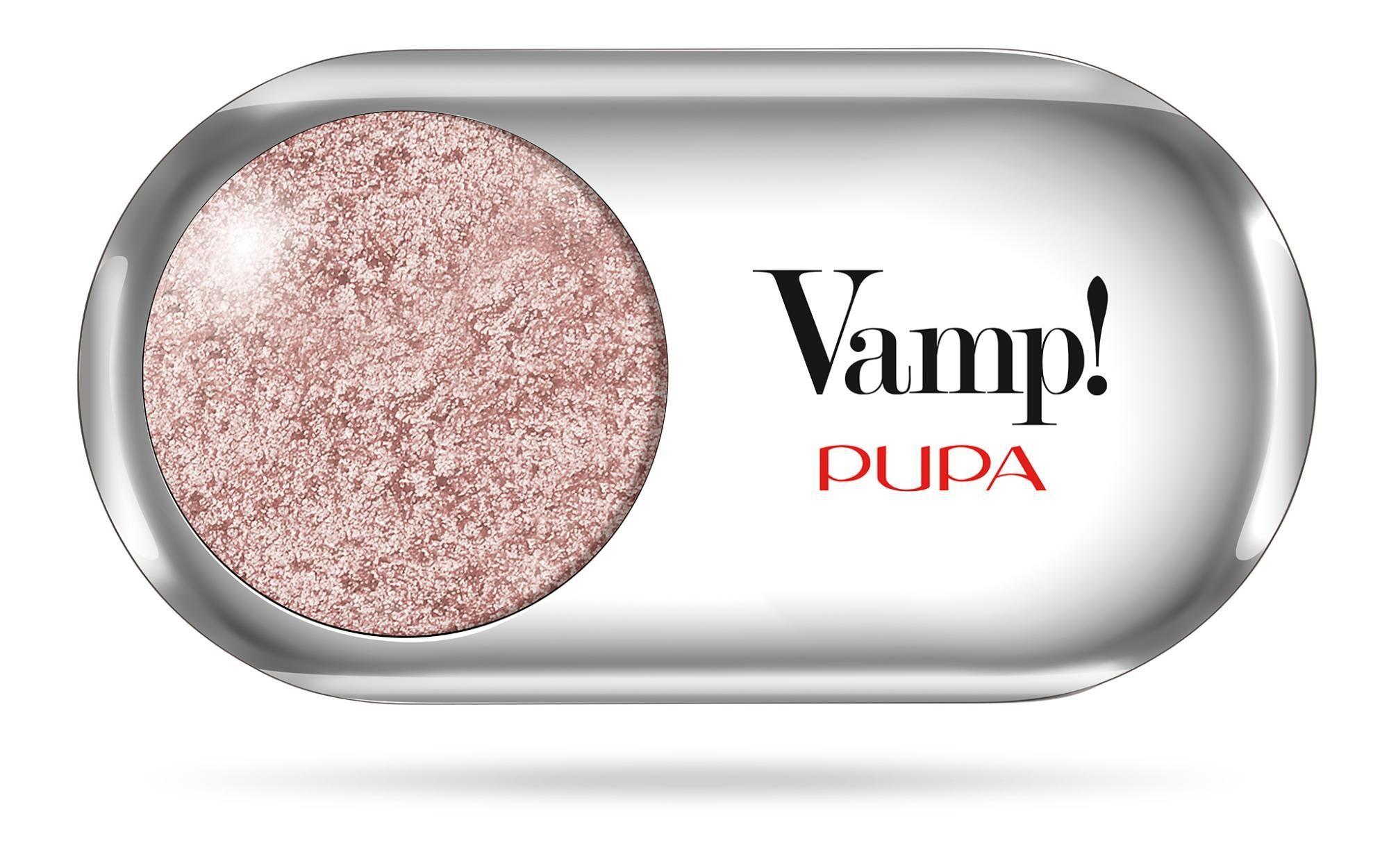 pupa pupa vamp ombr.metallic 108 - foto 1 PUPA VAMP Ombretto Metallic 108, ombretto rosa metallizzato in contenitore ovale