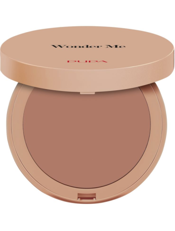 pupa pupa wonder me bronzer 003 - foto 1 Bronzer compatto PUPA Wonder Me 003 beige, vista dall'alto con polverino visibile