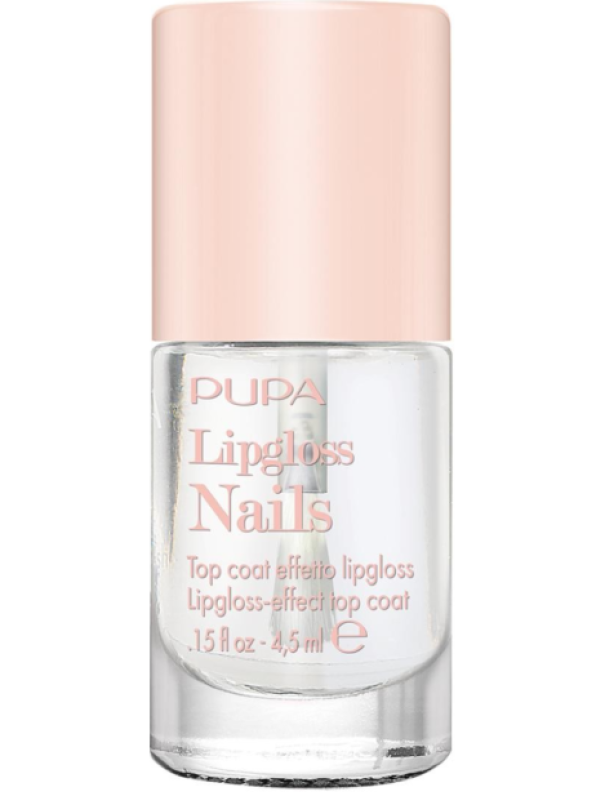 pupa pupa smalto lipgloss top coat - foto 1 Smalto lipgloss top coat trasparente PUPA con finitura lucida