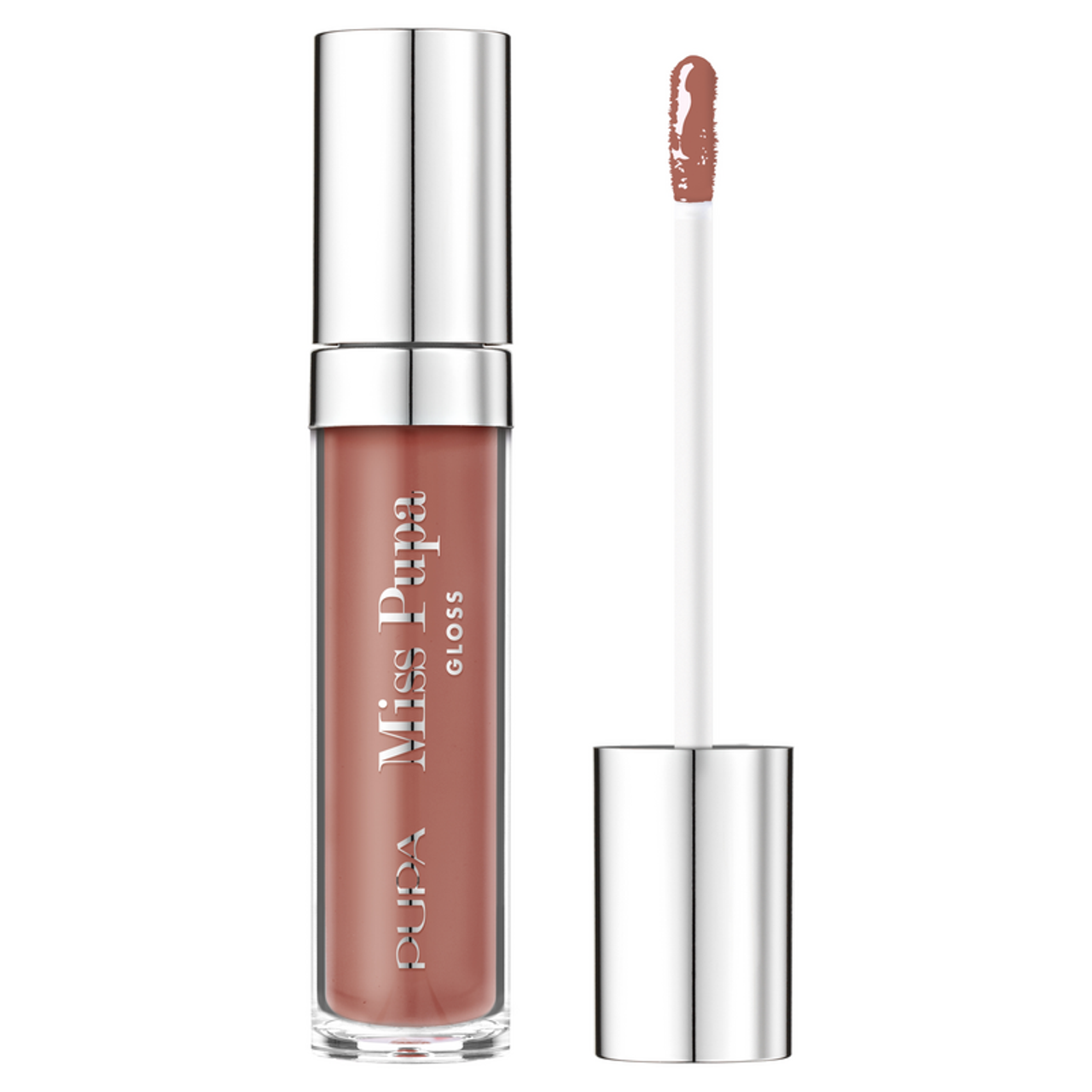 pupa pupa miss pupa gloss n.404 - foto 1 PUPA MISS PUPA GLOSS N.404 lucidalabbra liquido mauve/taupe con flacone aperto