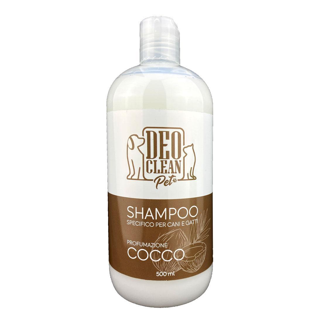 deo clean pet deoclean pet - shampoo cani gatti cocco 500ml - foto 1