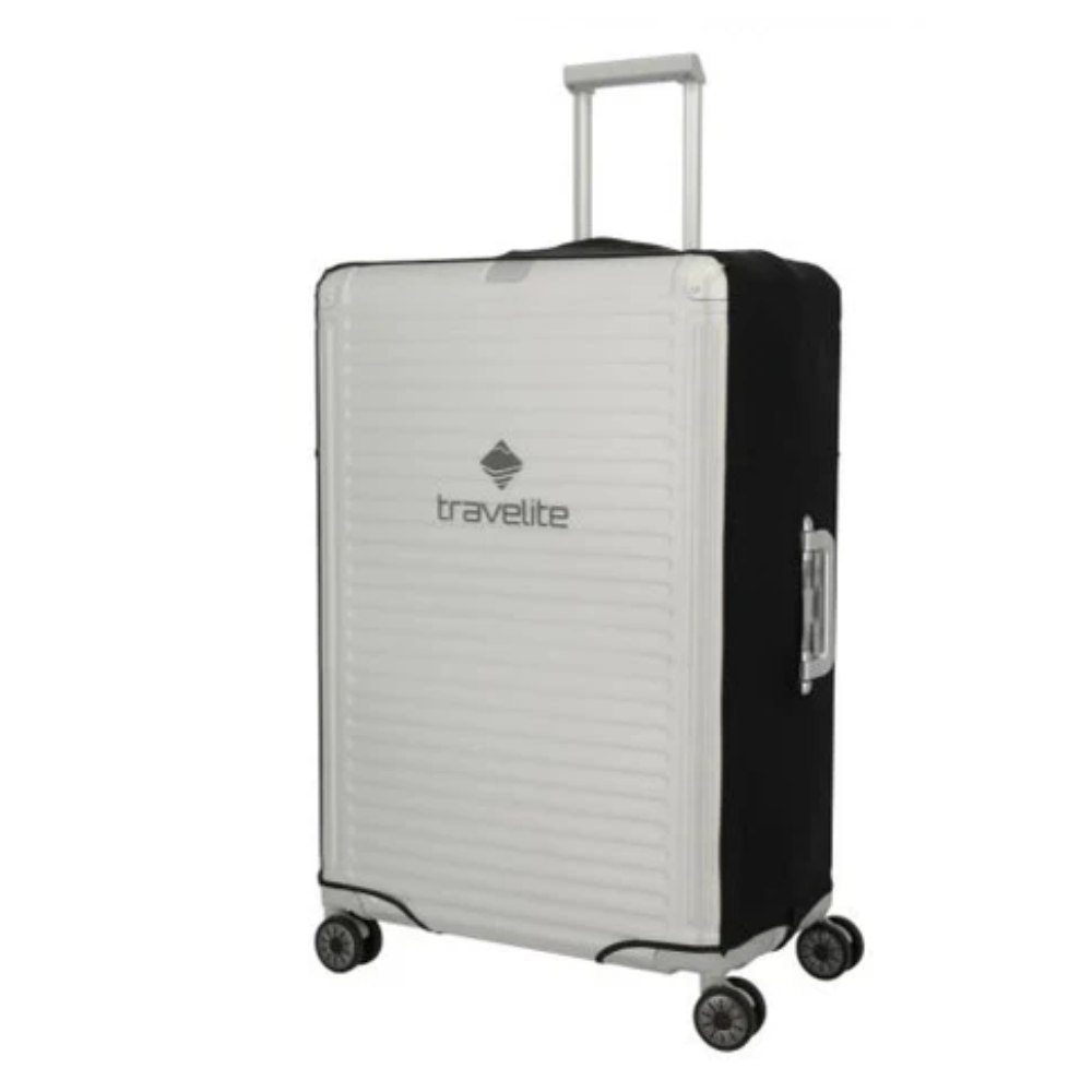 Fodera trasparente Travelite per valigia media, vista frontale