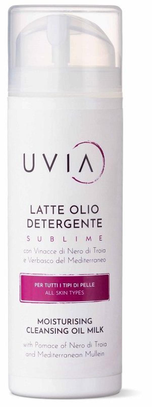 uvia uvia latte olio - foto 1 UVIA LATTE OLIO - Flacone del prodotto frontale