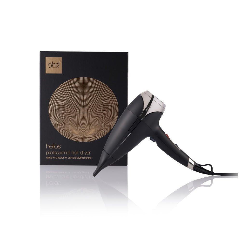 Phon GHD Helios nero con diffusore circolare, confezione e cavo incluso