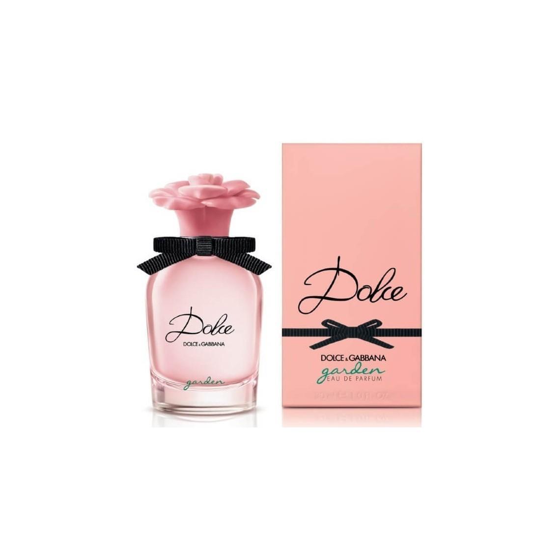 dolce&gabbana e.d.p.dg dolce garden 30 ml - foto 1 Bottiglia profumo Dolce&Gabbana Dolce Garden 30ml, flacone trasparente rosa con tappo fiore, packaging rosa
