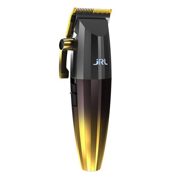 Tagliacapelli JRL 2020C Gold, vista laterale con testina dorata e corpo nero