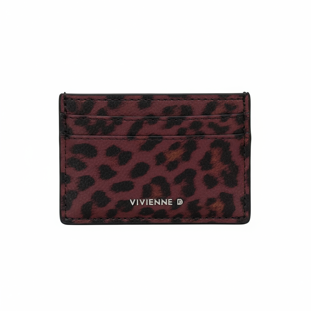 vivienne vivienne d portacarte donna pop va020 bordeaux - foto 1 Portacarte donna Vivienne Pop VA020 bordeaux pattern leopardato