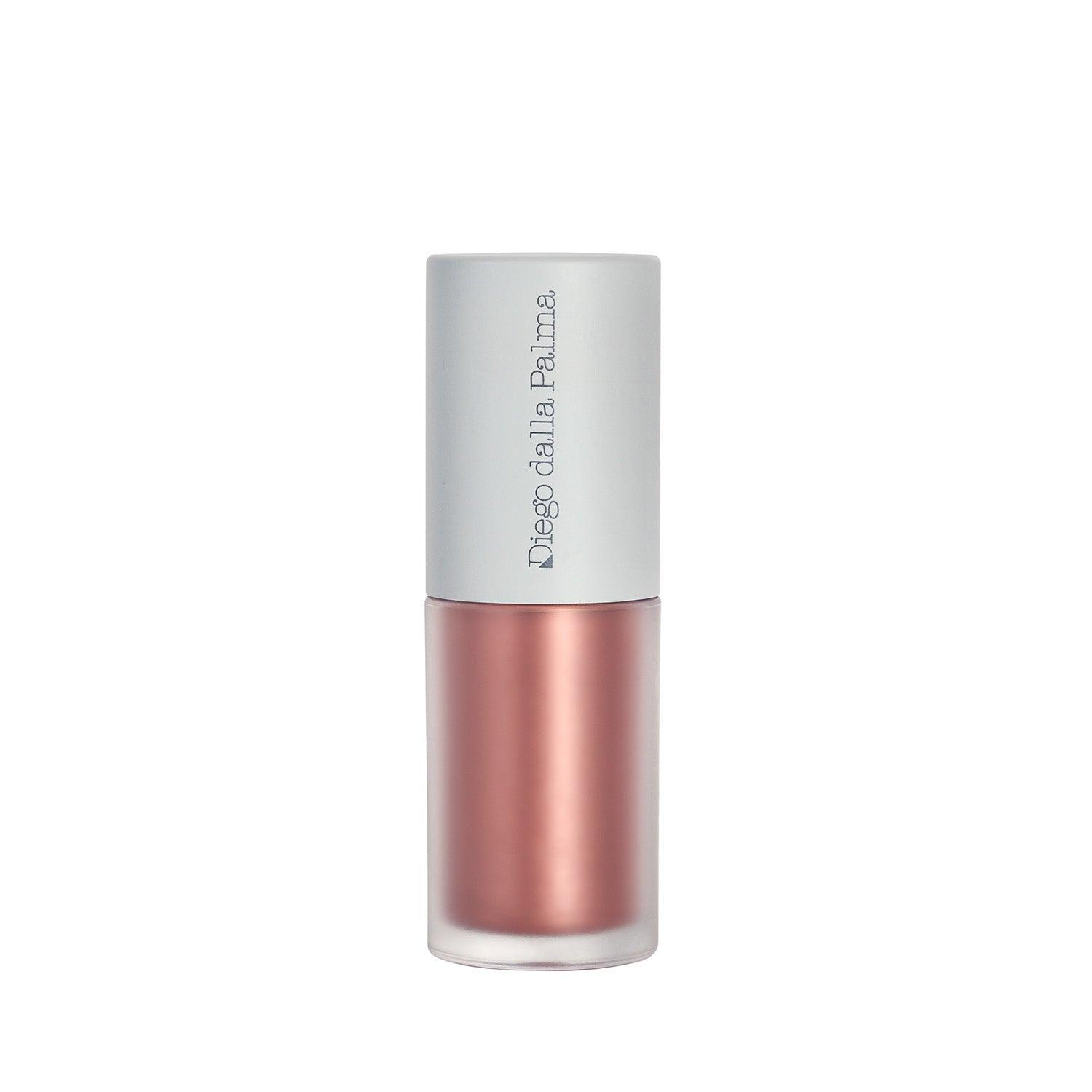 Blush liquido Diego Dalla Palma Winter, finish metallico, colore rosa perlato, flacone con tappo trasparente su sfondo bianco