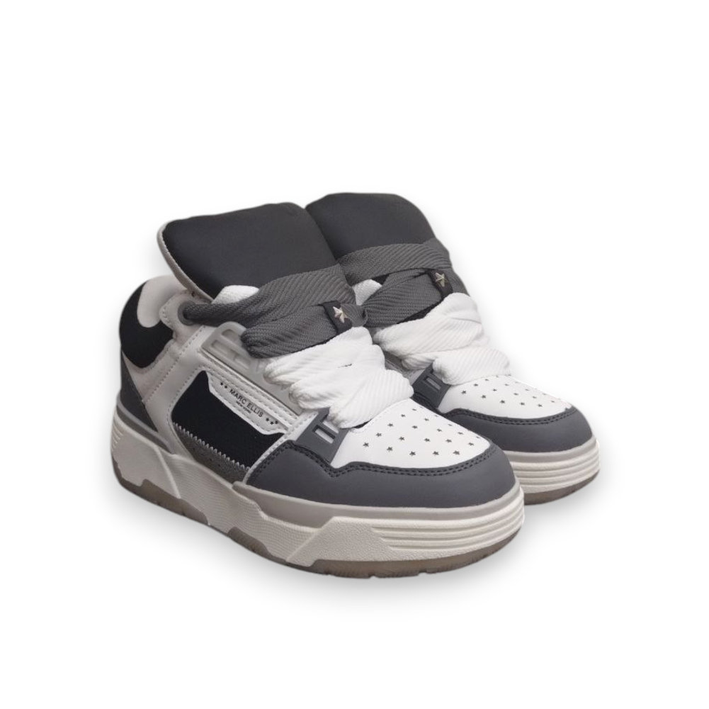 Sneakers Marc Ellis NAMI4001 grigio bianco nero, vista 3/4 anteriore
