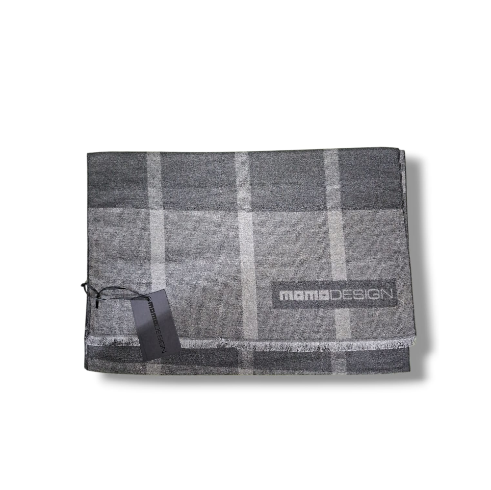 momo design momo design sciarpa uomo scarf mo-41sc grey - foto 1 Sciarpa uomo MOMO DESIGN grigia con pattern a quadri