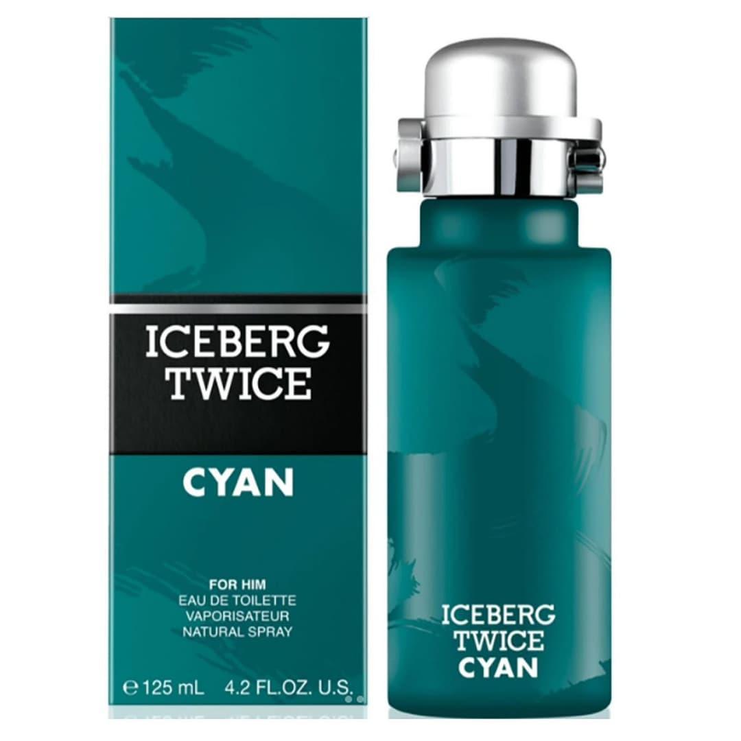 Flacone profumo Iceberg Twice Cyan 125 ml con scatola, colore turchese