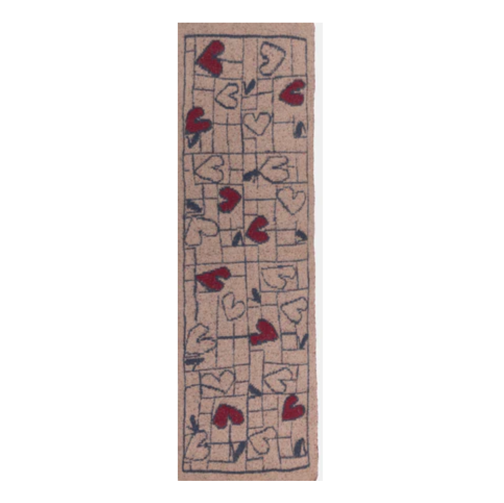 Sciarpa larga ANEKKE 190x55cm con motivo decorativo floreale, colori principali blu e rosso