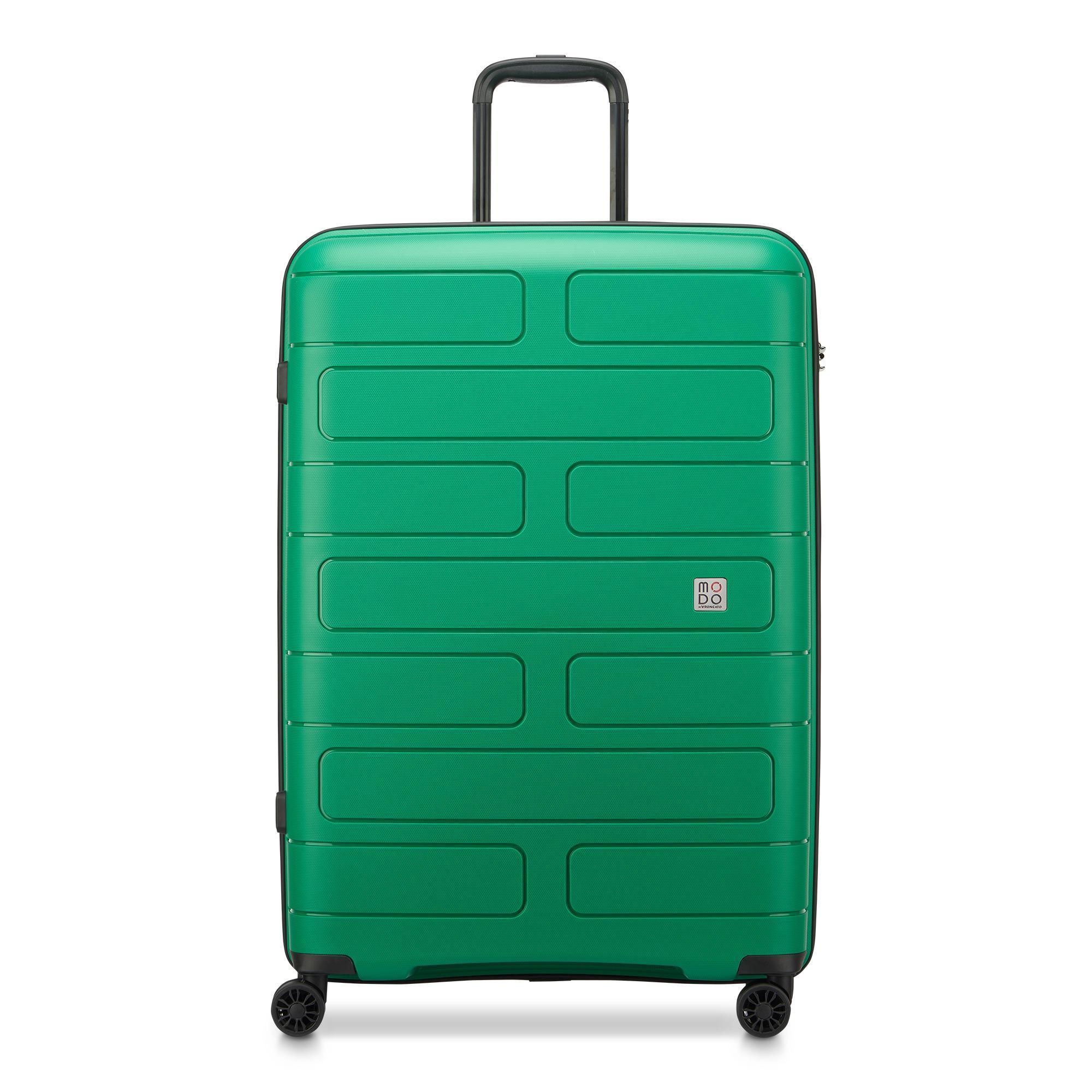 RONCATO Supernova 2.0 trolley teal, vista frontale con manico estensibile