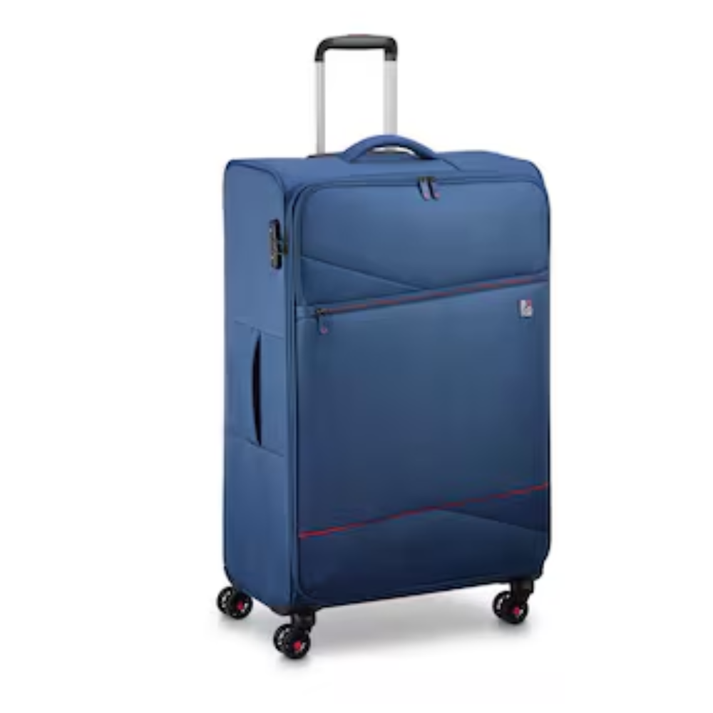 Trolley grande Roncato Eclipse 2.0 77cm blu scuro con manico in alluminio e ruote girevoli