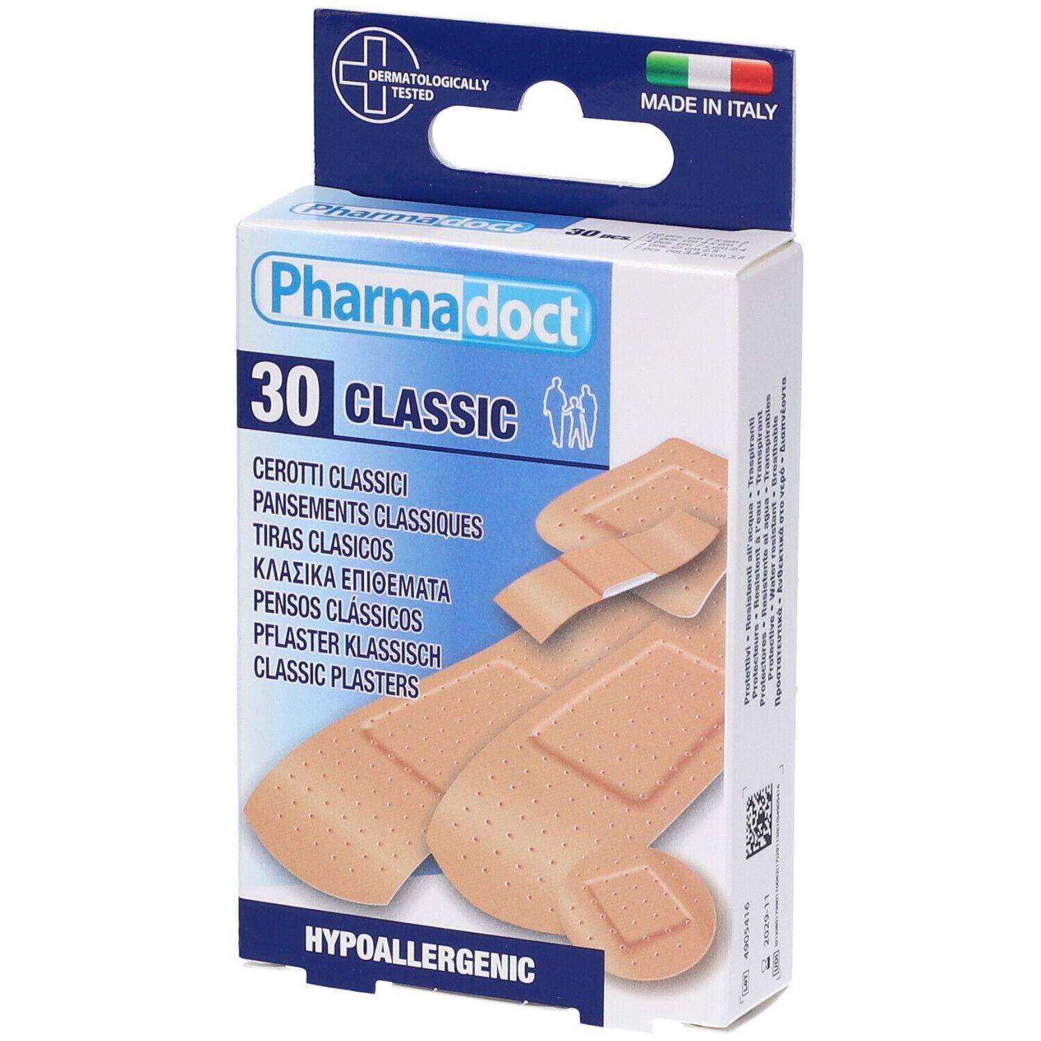 pharmadoc pharmadoct cerotti classici 5 misure assortite conf.30pz 078003 - foto 1 Cerotti classici PHARMADOC assortiti in 5 misure, confezione da 30 pezzi