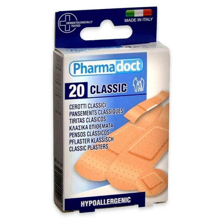 pharmadoc pharmadoct cerotti classici assortiti 20pz 78001 - foto 1 Cerotti classici assortiti Pharmadoc, confezione da 20 pezzi per medicazioni quotidiane