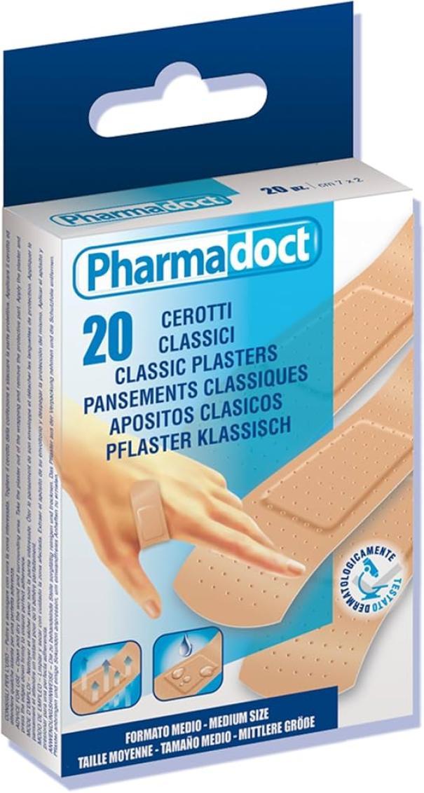pharmadoc pharmadoct cerotti classici 20pz 78007 - foto 1 Cerotti classici PHARMADOC, confezione da 20 pezzi