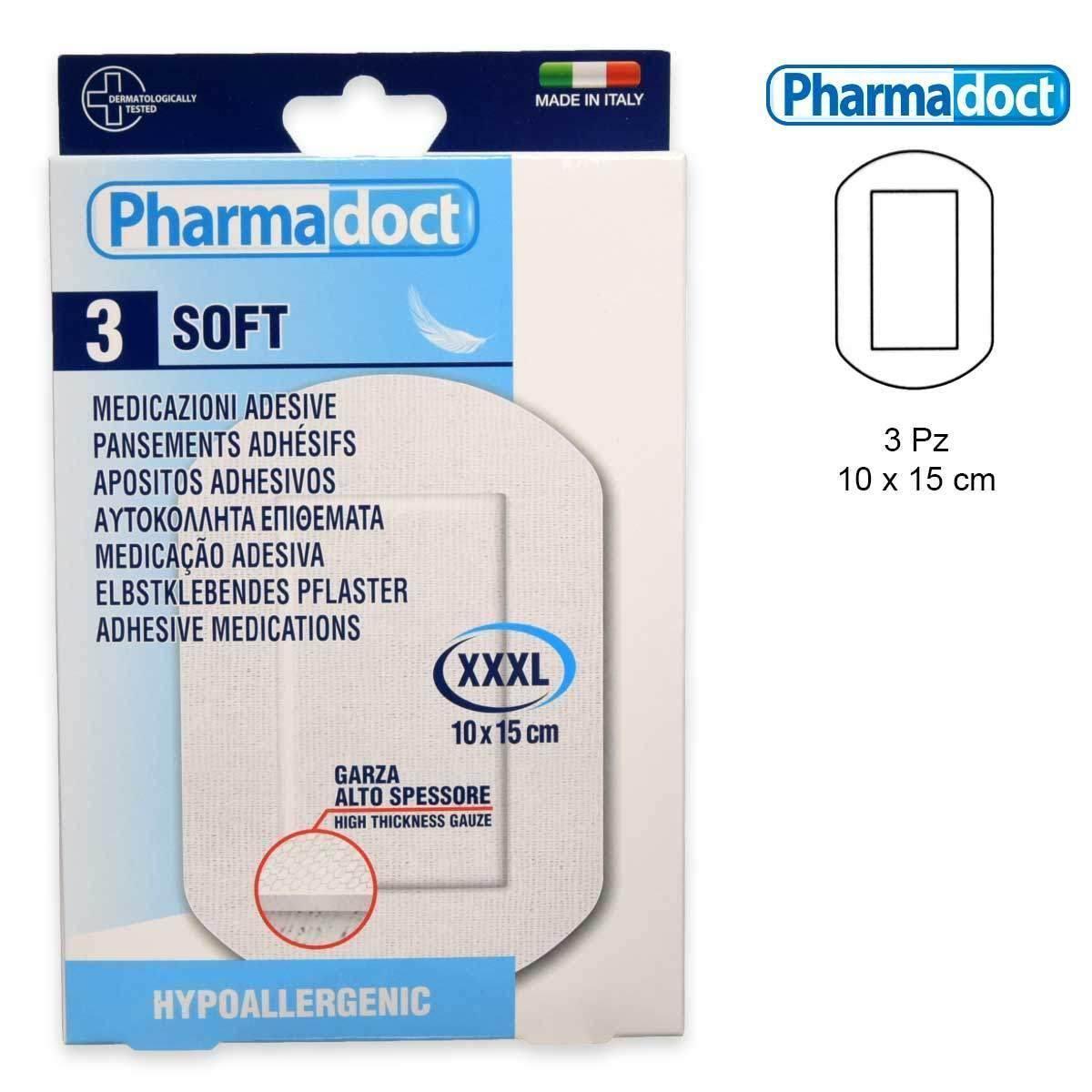 pharmadoc pharmadoct delicati cerotti sterili tnt colore bianco alta protezione 78310 - foto 1