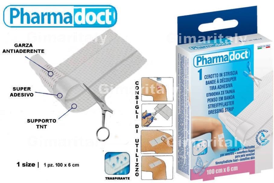 pharmadoc pharmadoct striscia cotone elastico 100x6 cm 1pz 78027 - foto 1 Striscia di cotone elastico PHARMADOC, dimensioni 100x6 cm