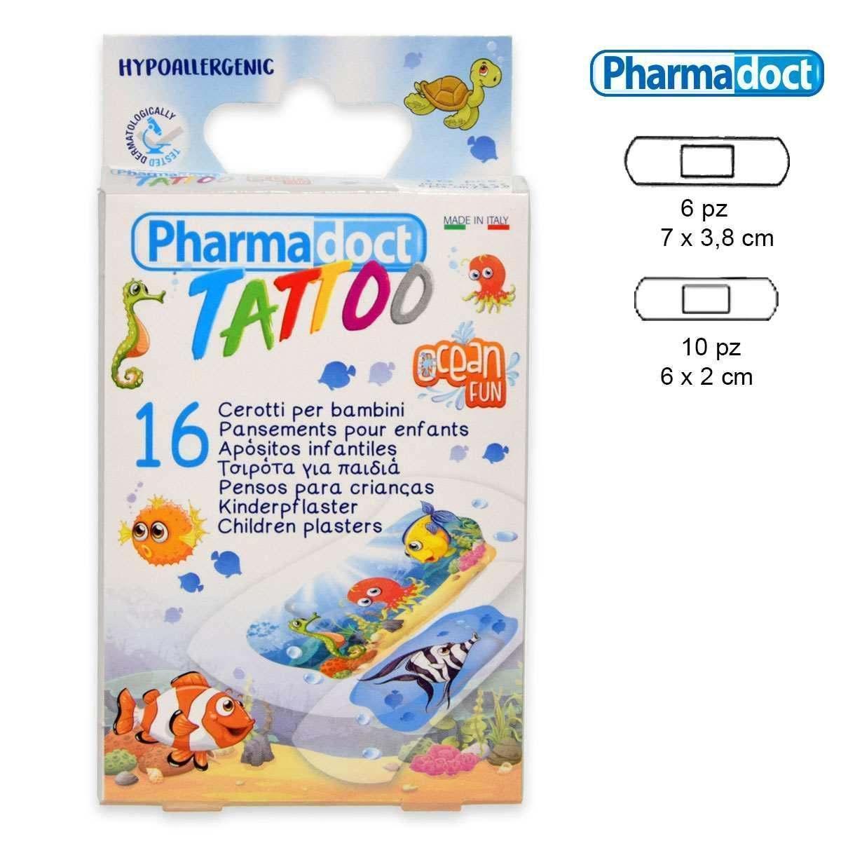 pharmadoc pharmadoct tattoo effect 16 cerotti x bambini storia di pinocchio 78079 - foto 1 Cerotti medicati per bambini con disegni Pinocchio