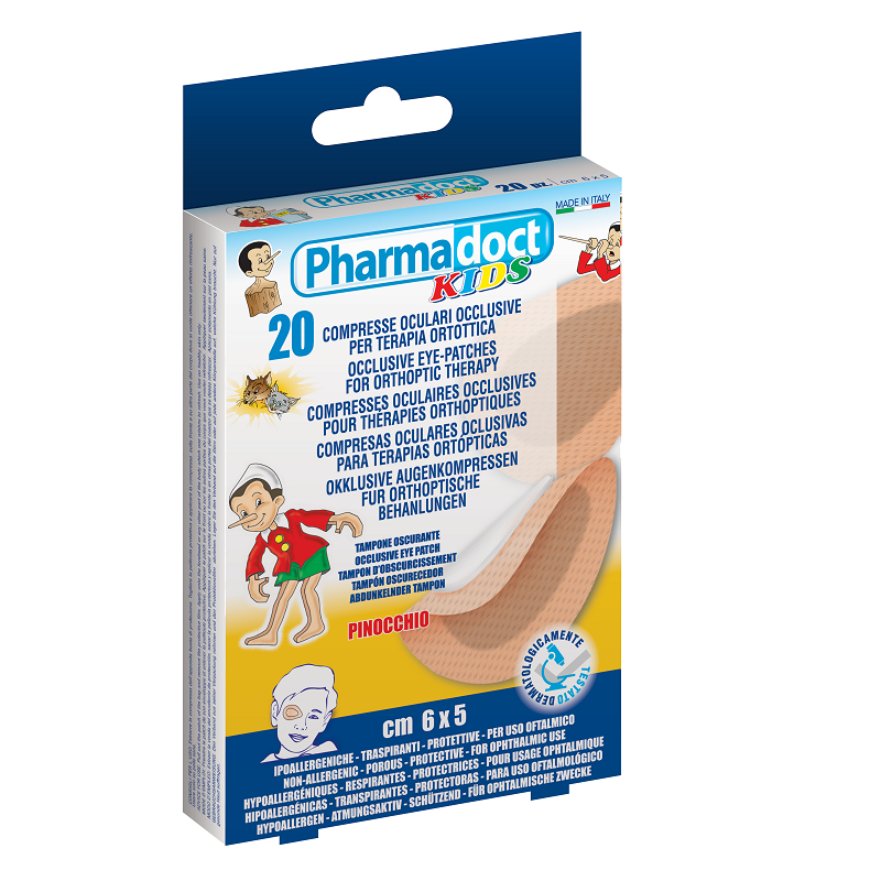 pharmadoc pharmadoct 20 occlusori per terapie ortottiche in tnt color pelle 78082 - foto 1 Occlusori per terapie ortottiche in TNT color pelle Pharmadoc confezione da 20 pezzi