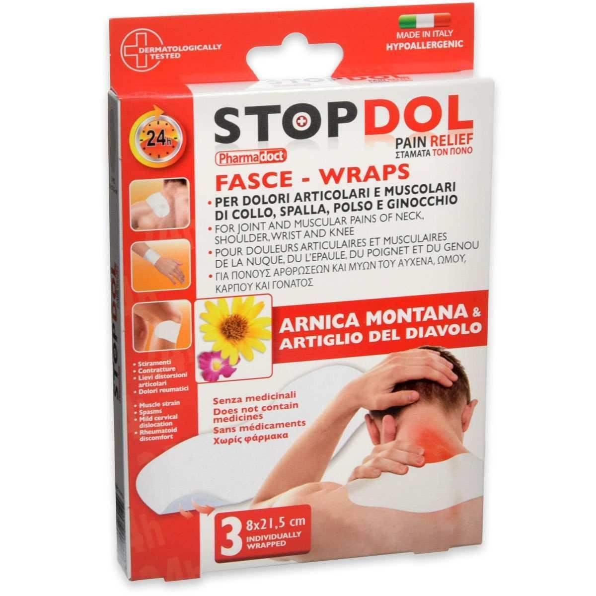 pharmadoc pharmadoct primo soccorso stopdol 3 patch terapia arnica collo, spalla, polso 78324 - foto 1 pharmadoc pharmadoct primo soccorso stopdol 3 patch terapia arnica collo, spalla, polso 78324 - foto 1