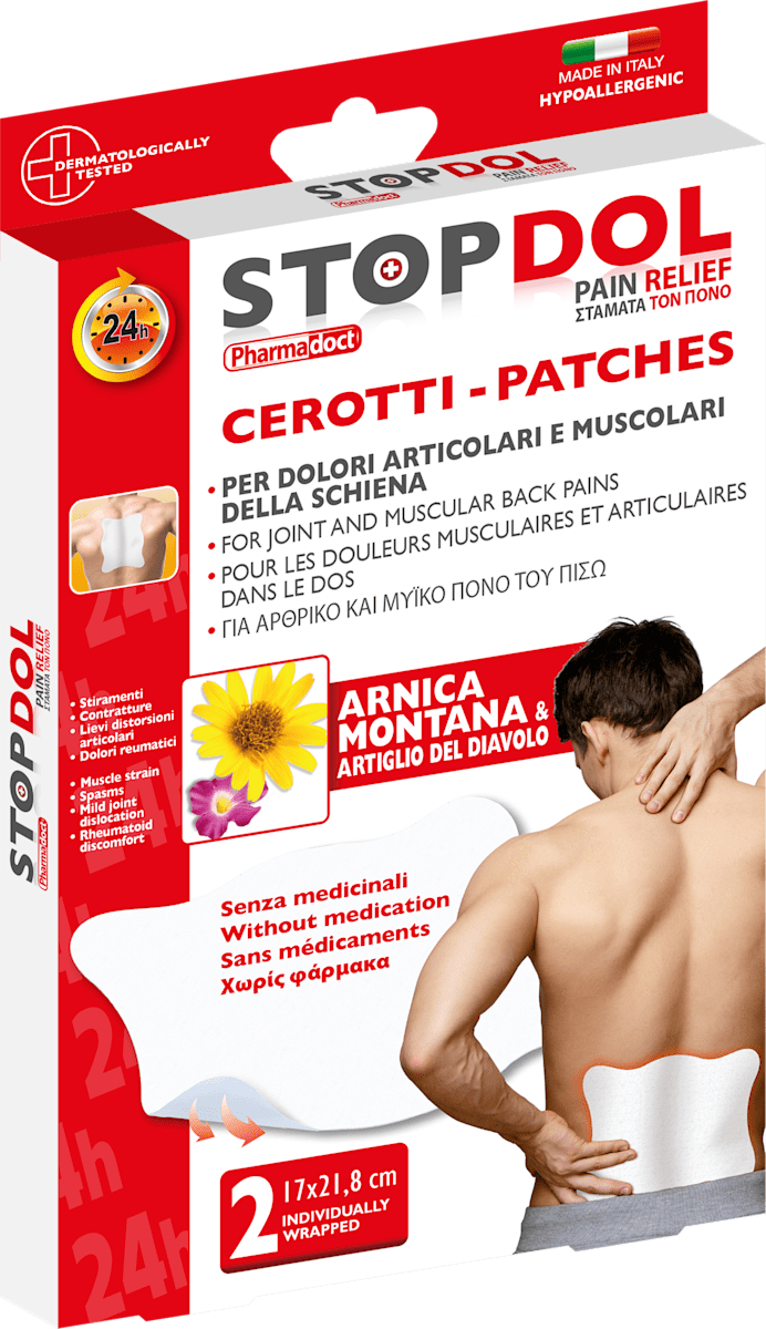 pharmadoc pharmadoct primo soccorso stopdol 2 patch articolari e lombari 78325 - foto 1 pharmadoc pharmadoct primo soccorso stopdol 2 patch articolari e lombari 78325 - foto 1