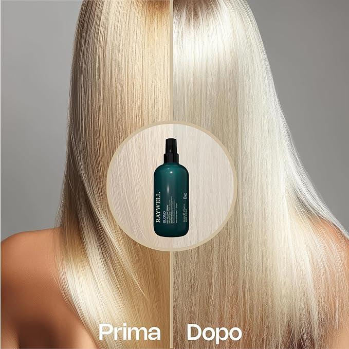 RAYWELL TOOLS BLOND NO YELLOW SPRAY 200ML Spray anti-giallo tonalizzante per capelli biondi - flacone 200ml