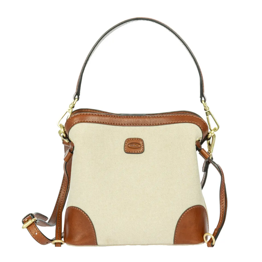 BRIC'S X-Collection Volterra Trama S bucket bag cappuccino, vista frontale