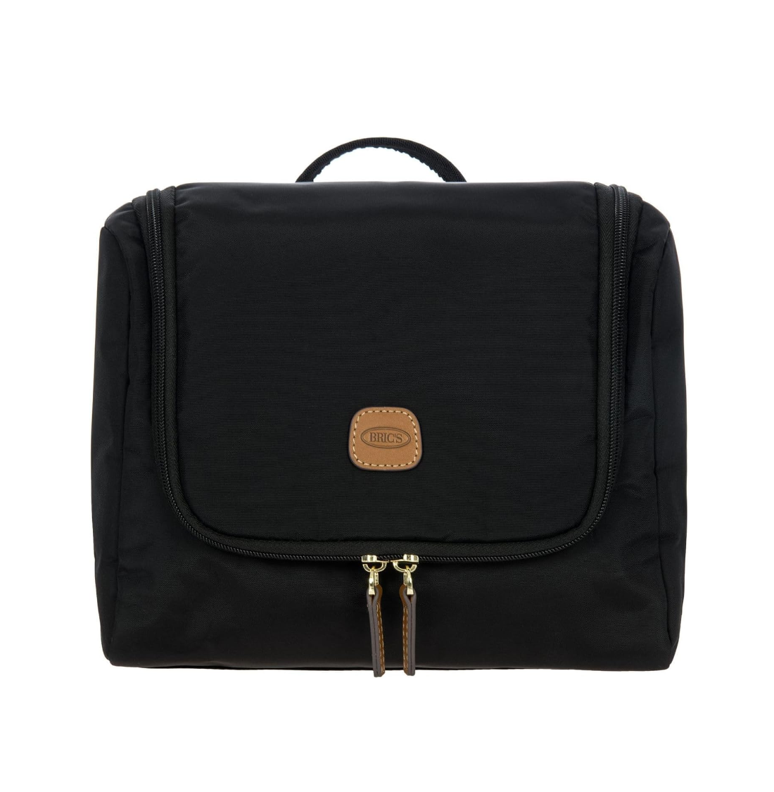 Necessaire nero Bric's Ulisse con manico, doppia zip