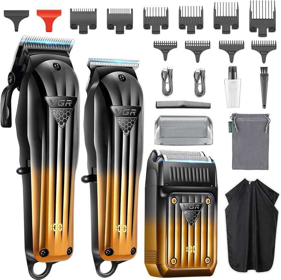 vgr vgr combo kit hair trimmer + hair clipper + shaver v-644 - foto 1 Kit completo VGR V-644: trimmer, clipper, shaver, accessori e custodia