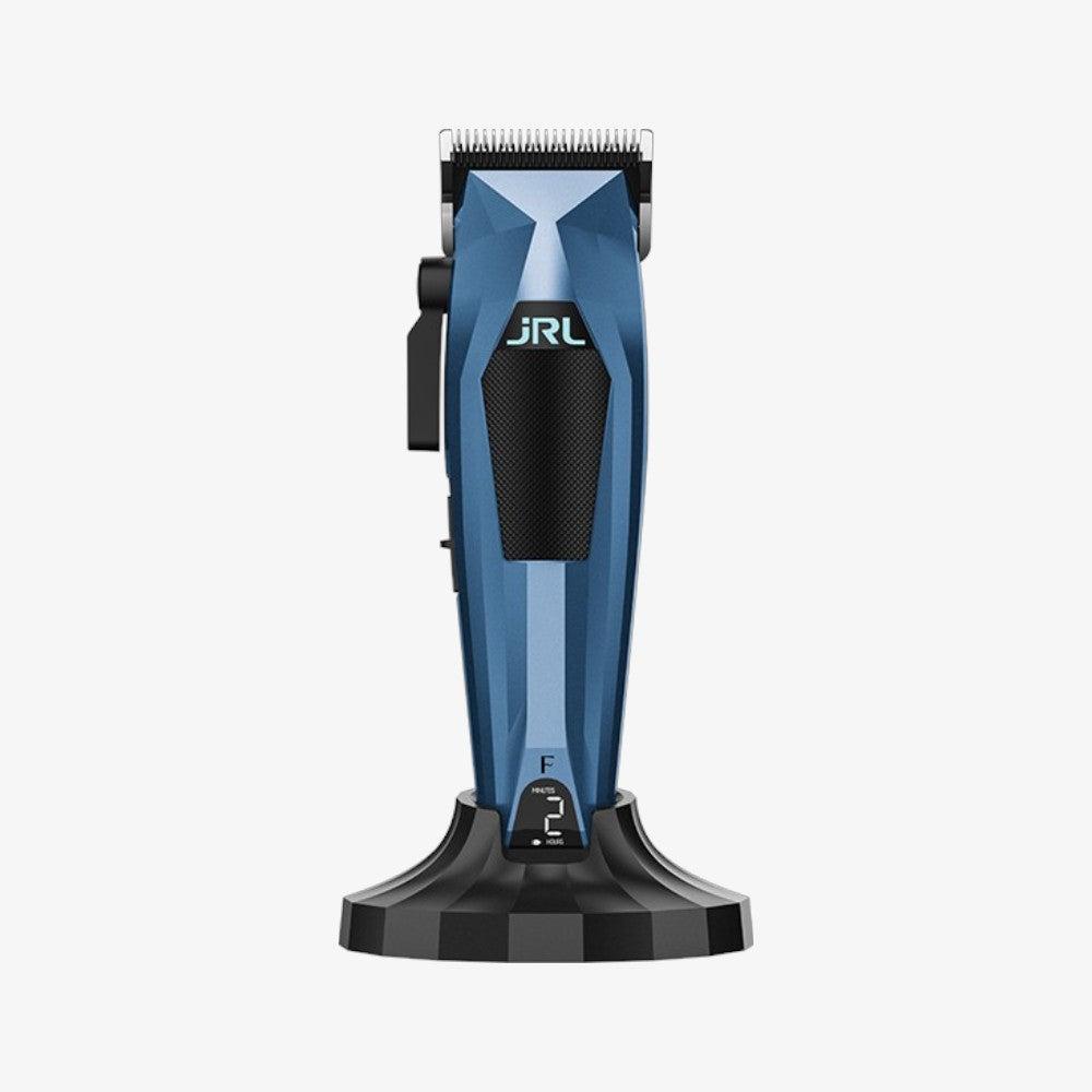 Tosatrice JRL 3000C Fade Blue con base di ricarica, vista frontale